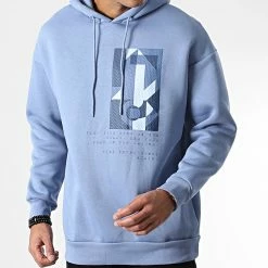 Bon marché ⭐ Sweat Capuche 9801 Bleu Clair de Classic Series 🎁