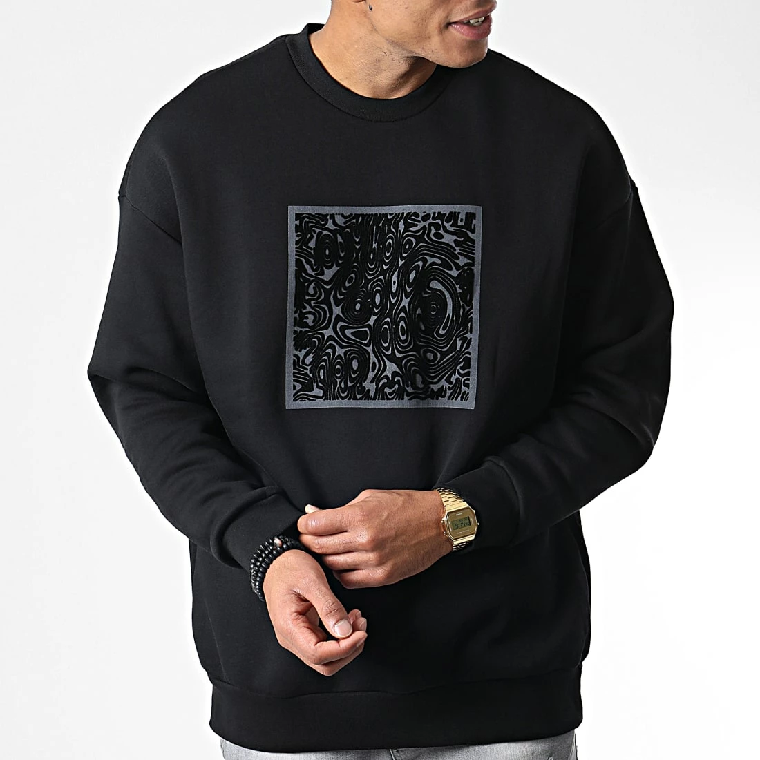 Remise 💯 Sweat Crewneck 9900 Noir de Classic Series 👏 5 Remise 💯 Sweat Crewneck 9900 Noir de Classic Series 👏 – Image 3