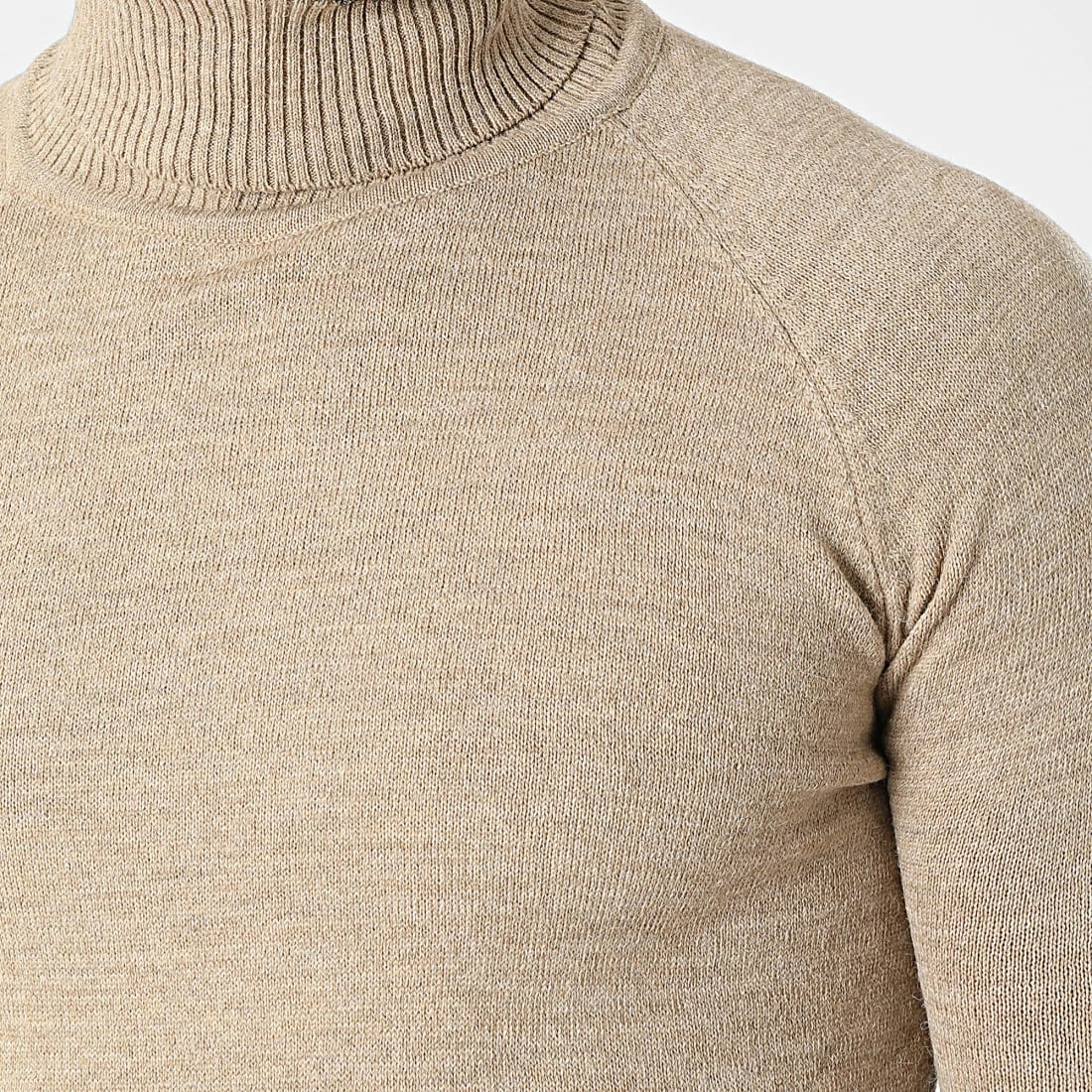 Bon marché ⭐ Pull Col Roulé T3873 Beige Chiné de Classic Series 👍 4 Bon marché ⭐ Pull Col Roulé T3873 Beige Chiné de Classic Series 👍 – Image 2