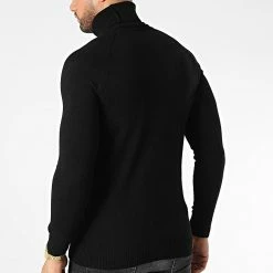Nouveau 👏 Pull Col Roulé T3873 Noir de Classic Series 🔥 -Classic Series Soldes classic series 344537 T3873 SIYAH 20221020T141741 04