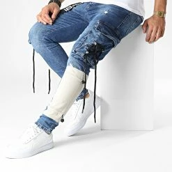 Sortie 🥰 Jean Cargo 15457 Bleu Denim de Classic Series 💯 -Classic Series Soldes classic series 344553 15457 20221024T135120 03