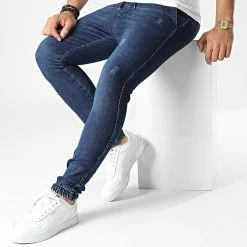 Meilleure affaire 😉 Jogger Pant DJ2272 Bleu Denim de Classic Series ⌛ -Classic Series Soldes classic series 344558 DJ2272 BLUE 20221021T160111 03