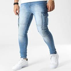 Acheter 💯 Jean Cargo 3879 Bleu Denim de Classic Series ✔️