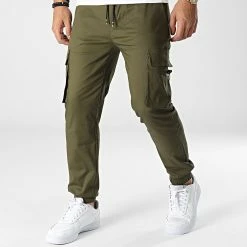Coupon 👍 Pantalon Cargo ZA53 Vert Kaki de Classic Series 😍