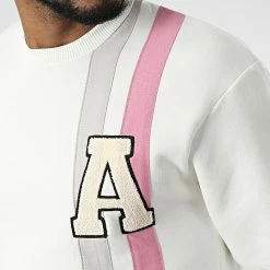 Tout neuf 👏 Sweat Crewneck GK-1130 Blanc de Classic Series 👏 -Classic Series Soldes classic series 345395 GK 1130 EKRU 20221031T151929 02