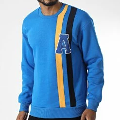 Vente flash 🌟 Sweat Crewneck GK-1130 Bleu Roi de Classic Series 😀
