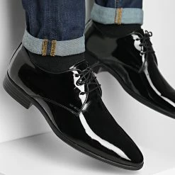 Tout neuf 🎉 Chaussures De Ville 2540 Black Shiny de Classic Series 🎉