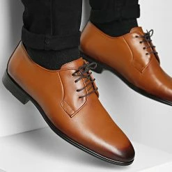 Coupon 🌟 Chaussures De Ville 4130 Tabac de Classic Series 🎁