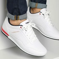 Meilleure affaire 🎁 Baskets 2554 White Navy Blue Red de Classic Series 👍