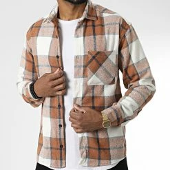 Grosses soldes 😍 Surchemise A Carreaux 7037 Marron de Classic Series ✨