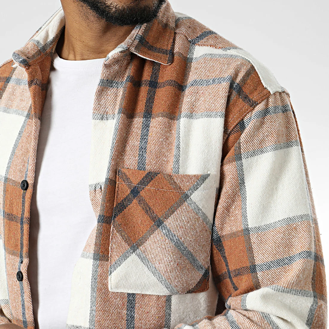 Grosses soldes 😍 Surchemise A Carreaux 7037 Marron de Classic Series ✨ 4 Grosses soldes 😍 Surchemise A Carreaux 7037 Marron de Classic Series ✨ – Image 2