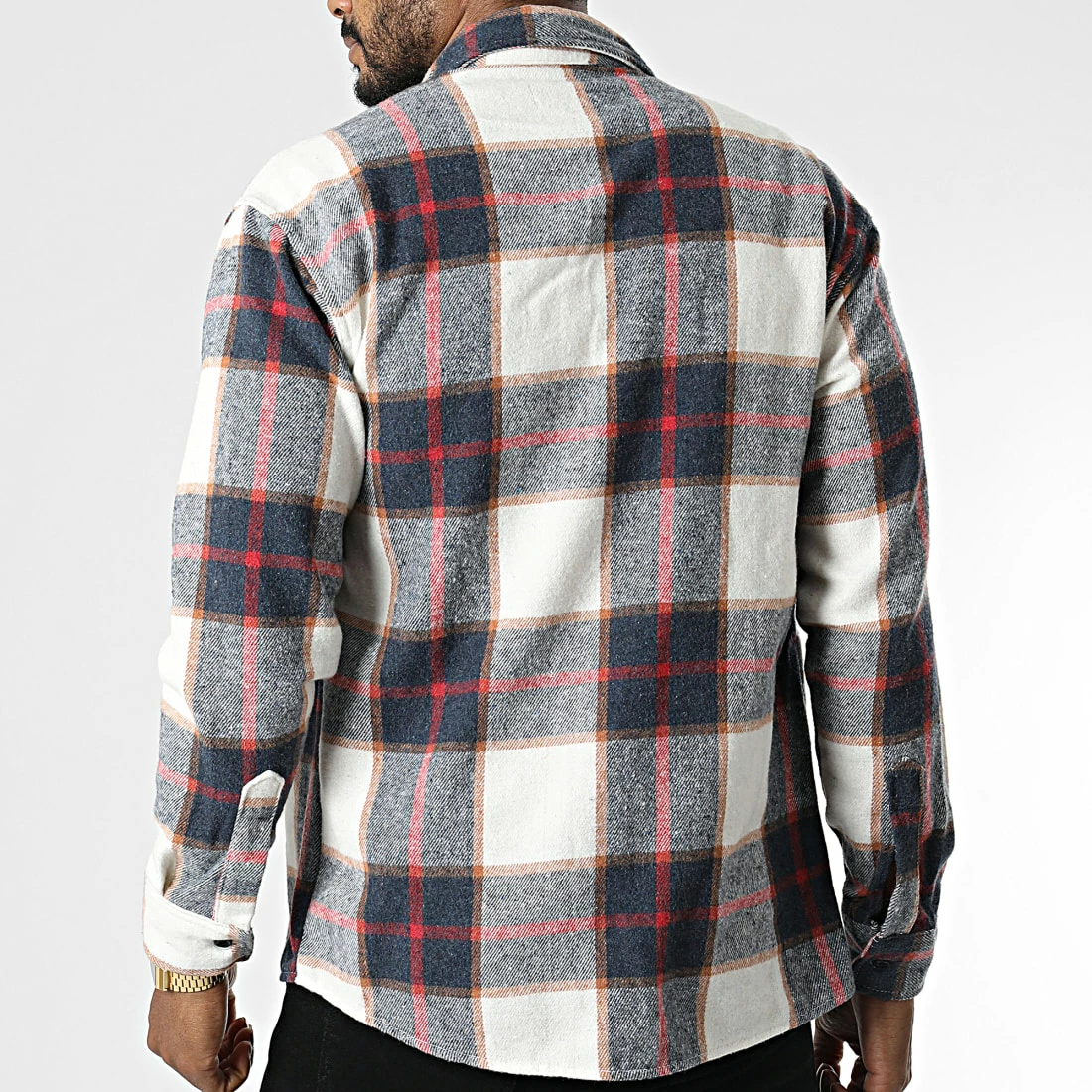 Bon marché 🎉 Surchemise A Carreaux 7037 Bleu Marine de Classic Series 🛒 6 Bon marché 🎉 Surchemise A Carreaux 7037 Bleu Marine de Classic Series 🛒 – Image 4