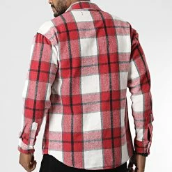 Remise 🎉 Surchemise A Carreaux 7037 Rouge de Classic Series 👍 -Classic Series Soldes classic series 345965 7037 RED 20221031T142014 04