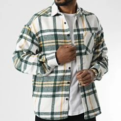 Meilleure vente 🛒 Surchemise A Carreaux 7037 Vert de Classic Series 👏 -Classic Series Soldes classic series 345966 7037 GREEN 20221031T142054 03