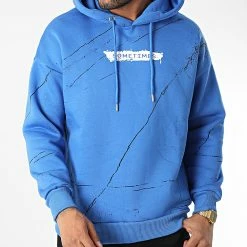 Meilleure vente ⭐ Sweat Capuche 22-K083 Bleu de Classic Series 😉 -Classic Series Soldes classic series 345998 22 K083 SAKS 20221028T161312 03