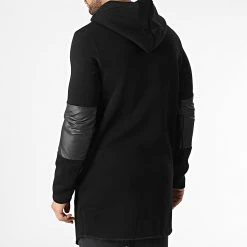 Remise 😉 Veste Longue A Capuche 5110 Noir de Classic Series 🥰 -Classic Series Soldes classic series 346014 5110 BLACK 20221028T154944 04