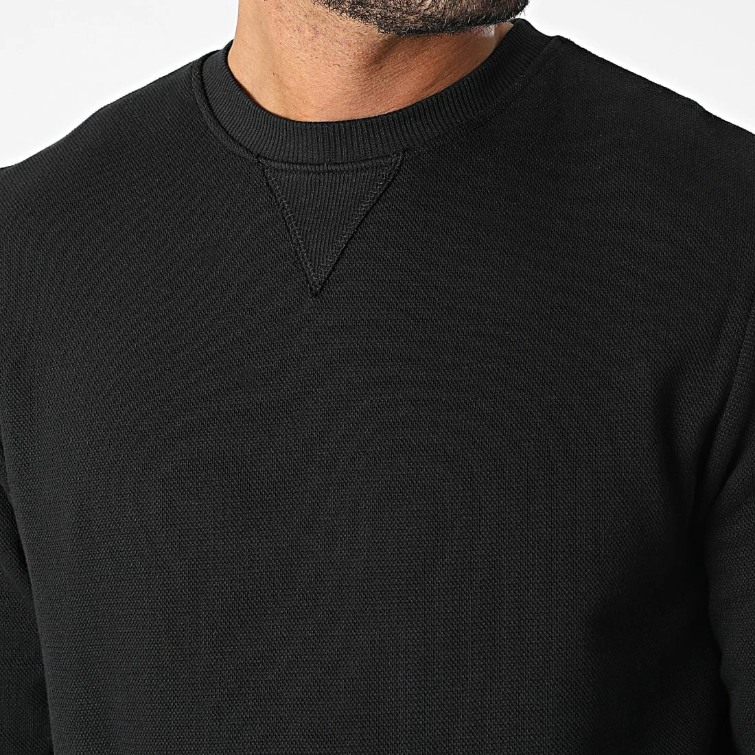 Meilleur prix 🔥 Sweat Crewneck 7902 Noir de Classic Series 🧨 4 Meilleur prix 🔥 Sweat Crewneck 7902 Noir de Classic Series 🧨 – Image 2