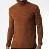 Acheter 🎁 Pull Col Roulé T3832 Marron de Classic Series 👍 -Classic Series Soldes classic series 346032 T3832 TUTUN 20221031T144455 01