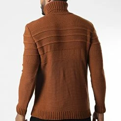 Acheter 🎁 Pull Col Roulé T3832 Marron de Classic Series 👍 -Classic Series Soldes classic series 346032 T3832 TUTUN 20221031T144500 04