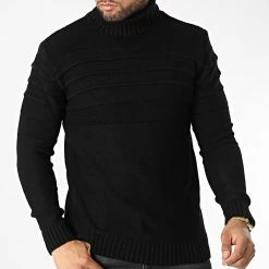Meilleure affaire 🌟 Pull Col Roulé T3832 Noir de Classic Series 🤩 -Classic Series Soldes classic series 346035 T3832 SIYAH 20221031T124000 03