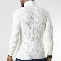 Meilleure vente 😀 Pull Col Roulé T3843 Beige de Classic Series 🛒 -Classic Series Soldes classic series 346039 T3843 KEMIK 20221031T135614 04