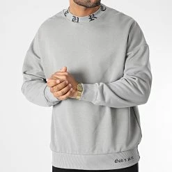 Tout neuf 😍 Sweat Crewneck 22-K030 Gris de Classic Series 🧨 -Classic Series Soldes classic series 346045 22 K030 GRI 20221031T135740 03