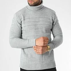 Les meilleures critiques de 🤩 Pull Col Roulé T3832 Gris de Classic Series 🎁 -Classic Series Soldes classic series 346046 T3832 GRI 20221031T135832 03