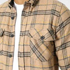 Meilleure affaire ❤️ Surchemise Carreaux Y-2242 Beige de Classic Series ⭐ -Classic Series Soldes classic series 348554 Y 2242 07 20221128T141209 02