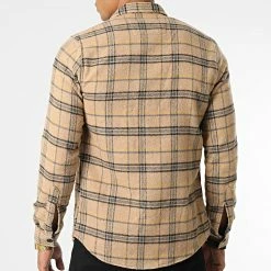 Meilleure affaire ❤️ Surchemise Carreaux Y-2242 Beige de Classic Series ⭐ -Classic Series Soldes classic series 348554 Y 2242 07 20221128T141212 04