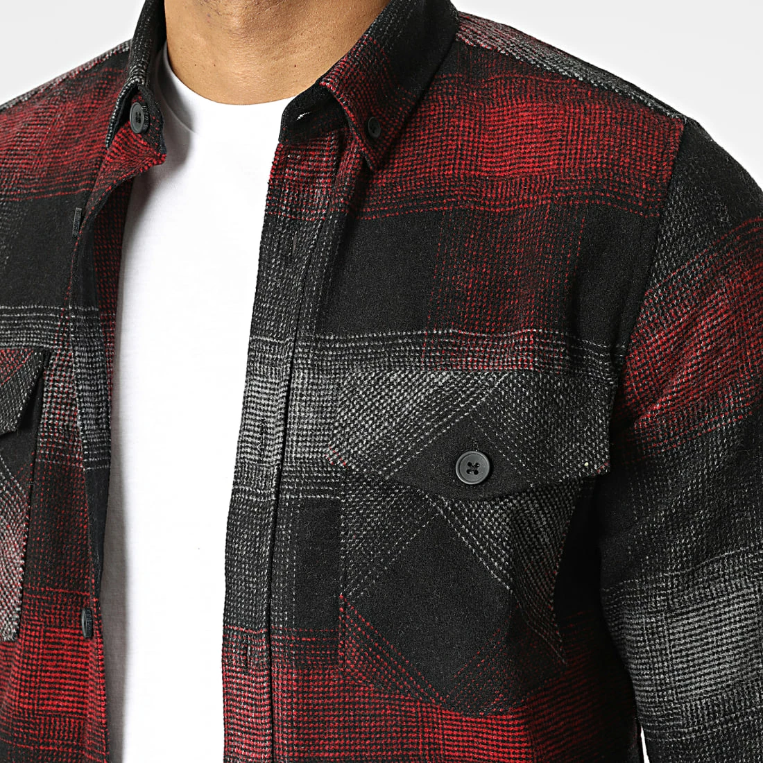 Vente flash 🛒 Surchemise Carreaux Y-2242 Noir Bordeaux de Classic Series ✔️ 4 Vente flash 🛒 Surchemise Carreaux Y-2242 Noir Bordeaux de Classic Series ✔️ – Image 2