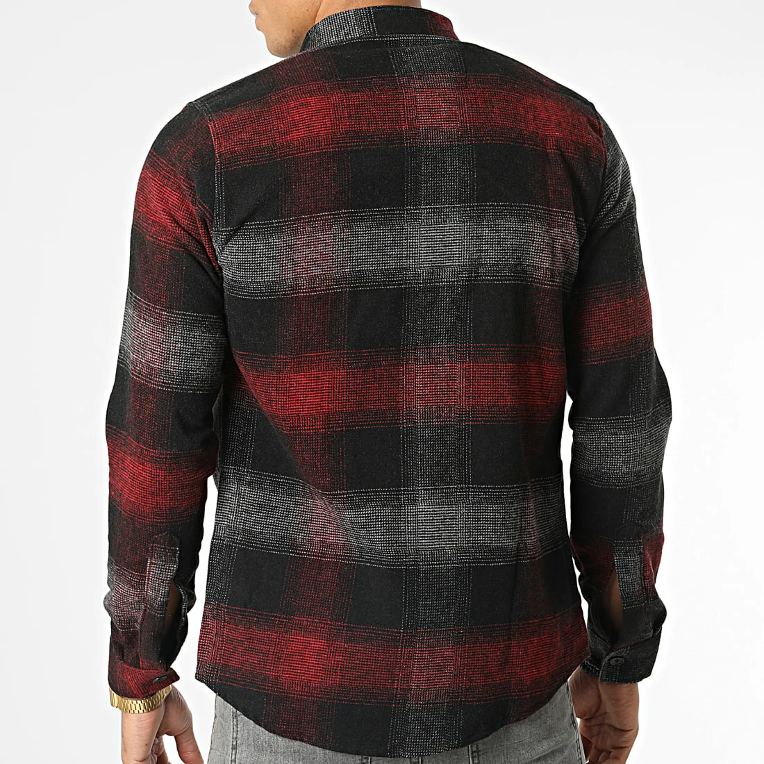Vente flash 🛒 Surchemise Carreaux Y-2242 Noir Bordeaux de Classic Series ✔️ 6 Vente flash 🛒 Surchemise Carreaux Y-2242 Noir Bordeaux de Classic Series ✔️ – Image 4