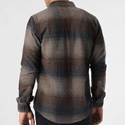 Sortie 🛒 Surchemise Carreaux Y-2242 Marron de Classic Series 💯 -Classic Series Soldes classic series 348572 Y 2242 02 20221128T141758 04