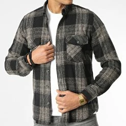 Grosses soldes 🔥 Surchemise Carreaux Y-2241 Noir de Classic Series 🔔 -Classic Series Soldes classic series 348575 Y 2241 01 20221128T140923 03