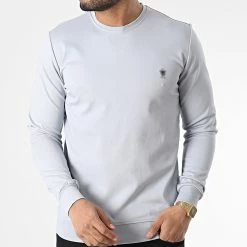 De gros ✨ Sweat Crewneck RBL6181 Gris de Classic Series 🎁 -Classic Series Soldes classic series 348604 RBL6181 GRI 20221123T161652 03