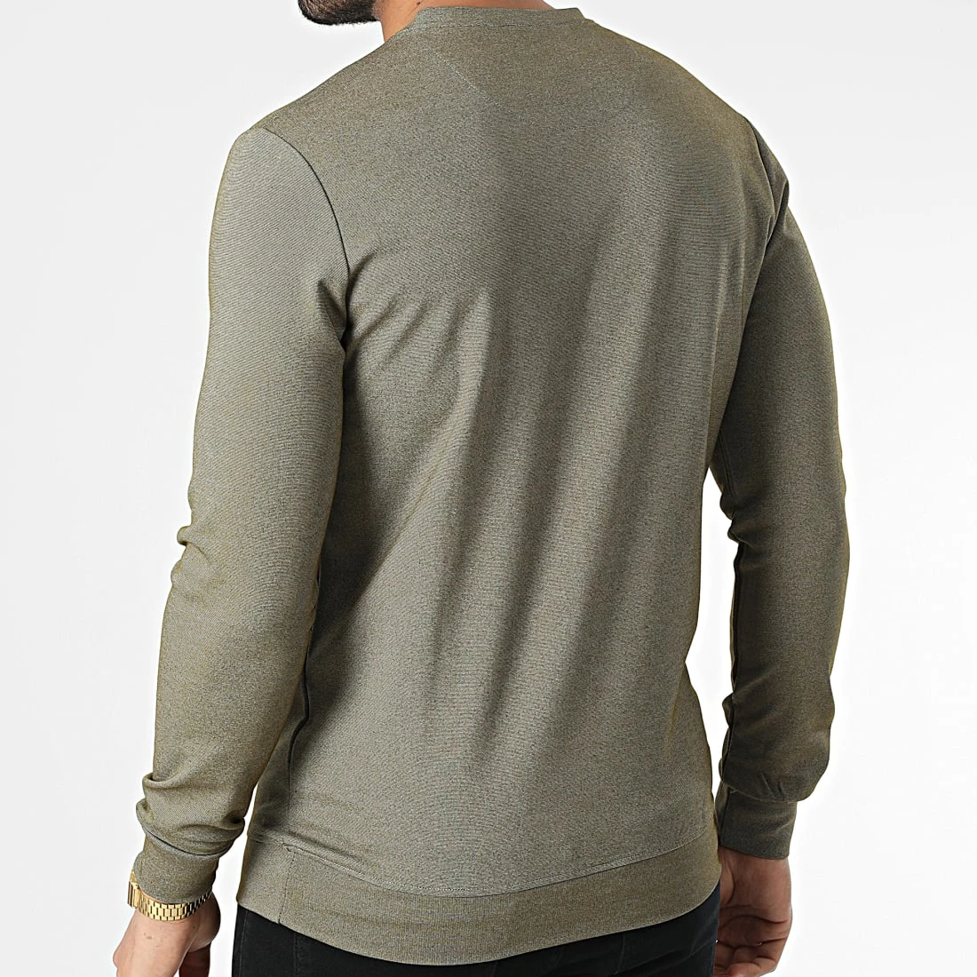 Grosses soldes 💯 Sweat Crewneck RBL6181 Vert Kaki Chiné de Classic Series 🔔 6 Grosses soldes 💯 Sweat Crewneck RBL6181 Vert Kaki Chiné de Classic Series 🔔 – Image 4