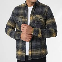 Tout neuf 💯 Surchemise Carreaux Y-2042 Bleu Marine Jaune de Classic Series 😉 8 Tout neuf 💯 Surchemise Carreaux Y-2042 Bleu Marine Jaune de Classic Series 😉 -Classic Series Soldes classic series 348636 Y 2042 11 20221128T141849 03