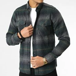 Le moins cher ⌛ Surchemise Carreaux Y-2042 Vert Bleu Marine de Classic Series 🎉 -Classic Series Soldes classic series 348638 Y 2042 05 20221128T141039 03