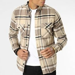 Promo 💯 Surchemise Carreaux Y-2242 Beige de Classic Series ❤️ -Classic Series Soldes classic series 348640 Y 2042 07 20221128T141057 03