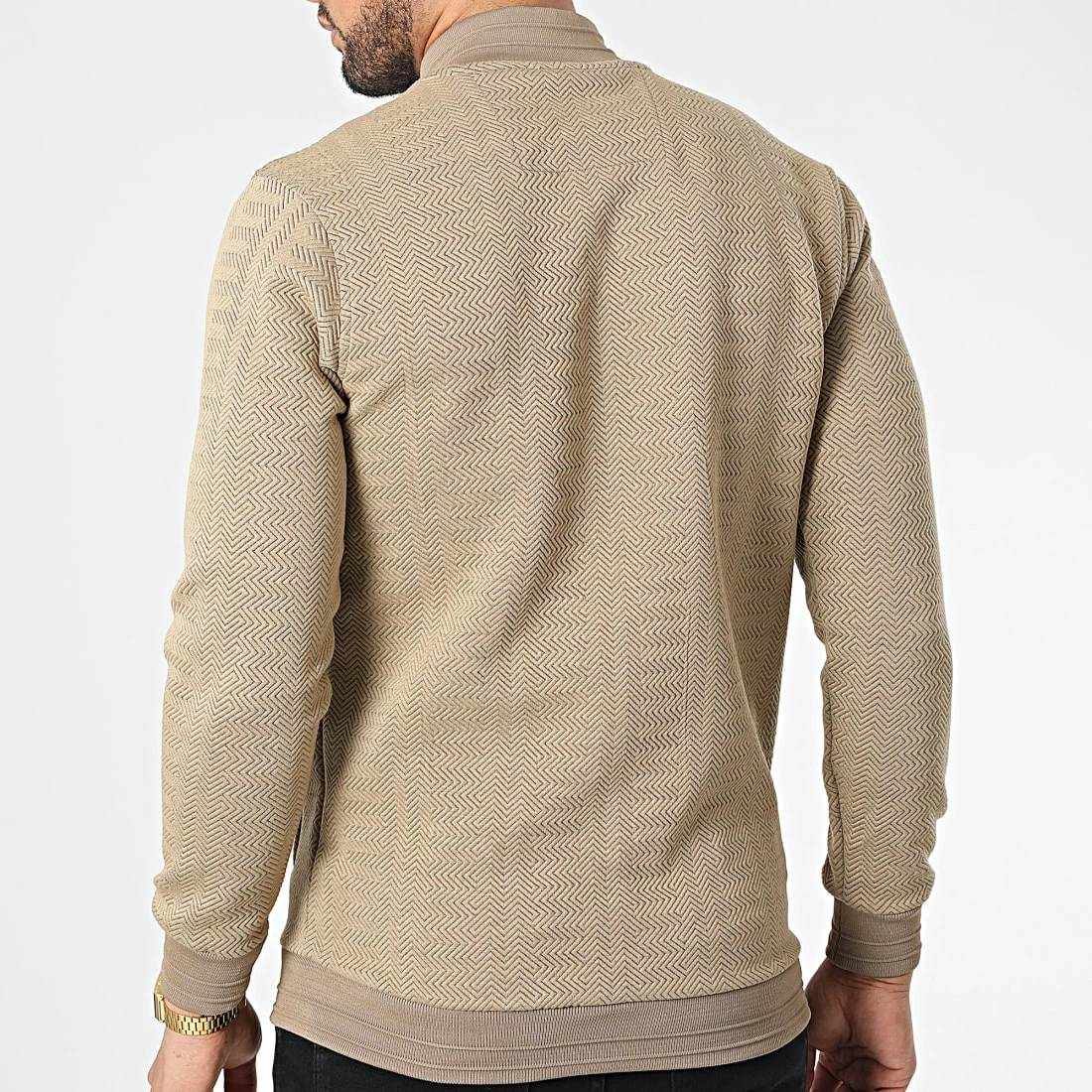 Remise 💯 Veste Zippée RBL6310 Beige de Classic Series 😍 6 Remise 💯 Veste Zippée RBL6310 Beige de Classic Series 😍 – Image 4