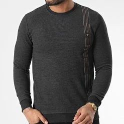 Bon marché 😍 Sweat Crewneck RBL6213 Gris Anthracite de Classic Series 🔔 -Classic Series Soldes classic series 348683 RBL6213 ANTRASIT 20221125T151038 03