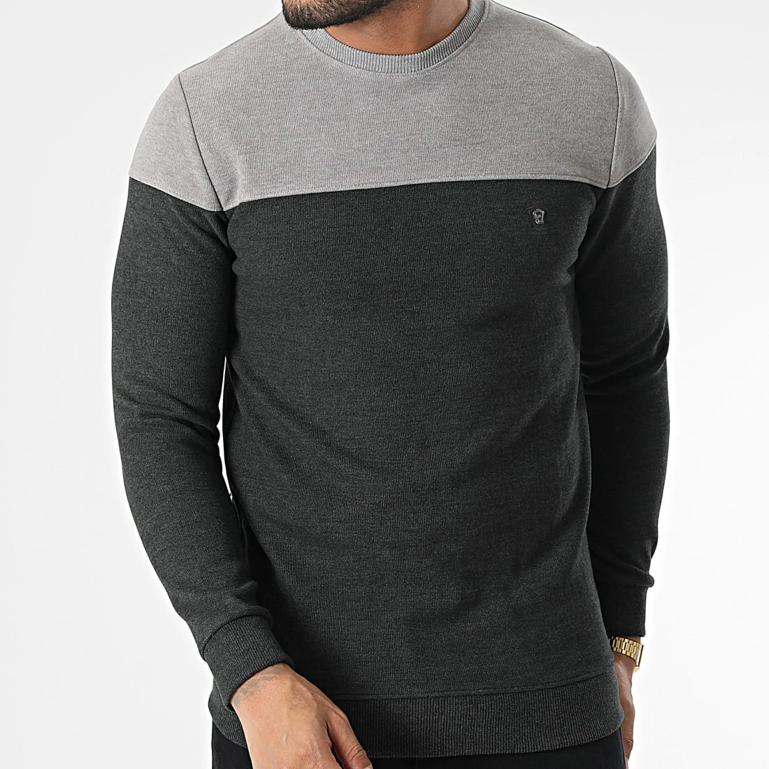 Vente flash ✔️ Sweat Crewneck RBL6211 Gris Anthracite Gris Clair de Classic Series 😍 3 Vente flash ✔️ Sweat Crewneck RBL6211 Gris Anthracite Gris Clair de Classic Series 😍