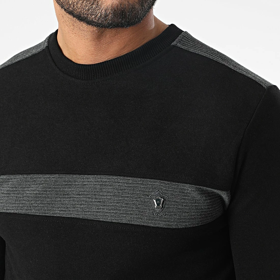 Meilleur prix ✔️ Sweat Crewneck RBL6212 Noir de Classic Series 🔔 4 Meilleur prix ✔️ Sweat Crewneck RBL6212 Noir de Classic Series 🔔 – Image 2