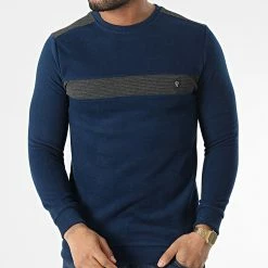 Meilleure vente ⌛ Sweat Crewneck RBL6212 Bleu Marine de Classic Series ✔️ -Classic Series Soldes classic series 348708 RBL6212 LACIVERT 20221125T152234 03
