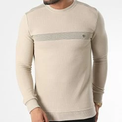 Tout neuf 🥰 Sweat Crewneck RBL6212 Beige de Classic Series ✨ -Classic Series Soldes classic series 348709 RBL6212 BEJ 20221125T151916 03