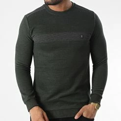 Meilleur prix 🧨 Sweat Crewneck RBL6212 Vert Kaki de Classic Series 💯 -Classic Series Soldes classic series 348711 RBL6212 HAKI 20221125T150518 03