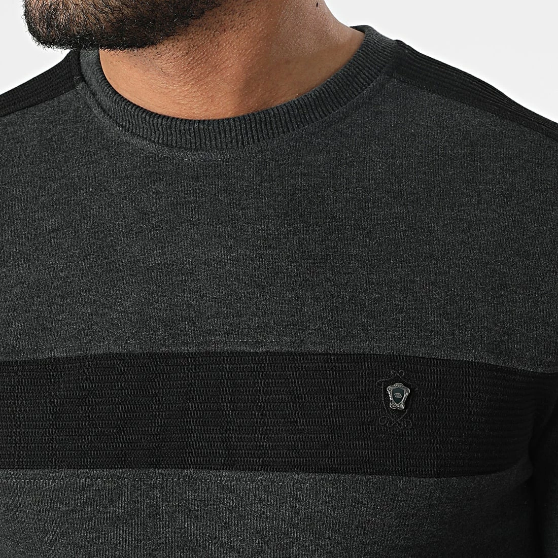 Grosses soldes 😀 Sweat Crewneck RBL6212 Gris Anthracite Chiné de Classic Series 🥰 4 Grosses soldes 😀 Sweat Crewneck RBL6212 Gris Anthracite Chiné de Classic Series 🥰 – Image 2