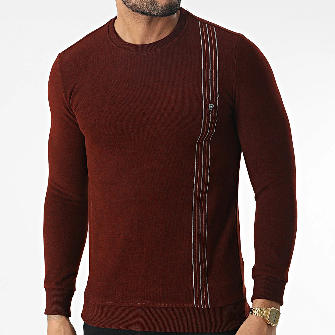 Bon marché ⭐ Sweat Crewneck RBL6213 Bordeaux de Classic Series 🤩 3 Bon marché ⭐ Sweat Crewneck RBL6213 Bordeaux de Classic Series 🤩
