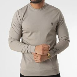 De gros ✨ Sweat Crewneck RBL6181 Beige de Classic Series ⭐