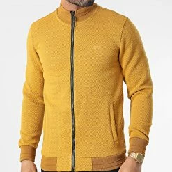 Promo 🔔 Veste Zippée RBL6310 Jaune Moutarde de Classic Series 😀