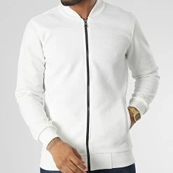 Remise ⭐ Veste Zippée RBL6308 Blanc de Classic Series 🛒